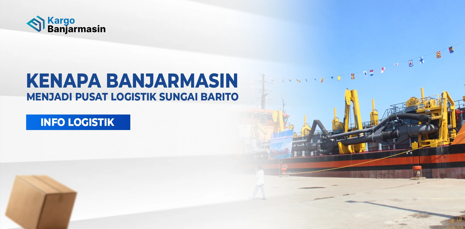 Aktivitas pelabuhan yang menunjukkan peran Banjarmasin sebagai pusat distribusi Banjarmasin.